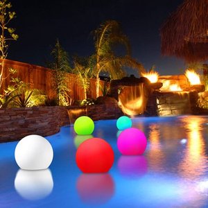 lot 7210 image: Modern Home Deluxe Floating LED Glowing Sphere wInfrared Remote Control