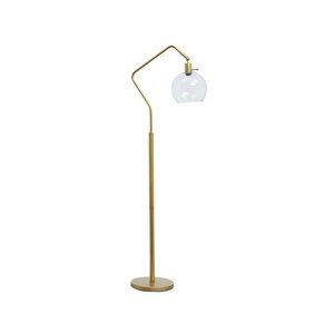 lot 7270 image: Signature Design by Ashley Marilee Antique Brass Finish 61 Metal Floor Lamp