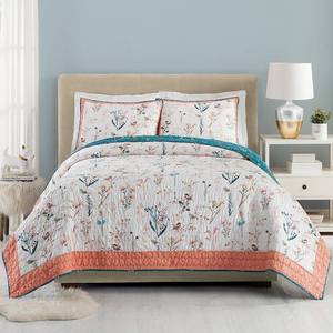 lot 7271 image: 3pc King English Garden Quilt Set - Teresa Chan for Makers Collective
