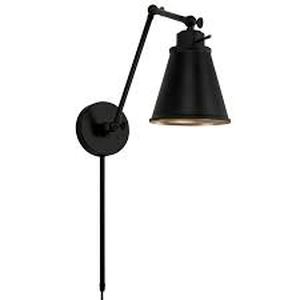 lot 7051 image: 6 Inch 1-Light Plug In Optional Swing Arm