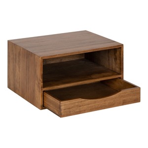lot 7115 image: Hutton Floating Shelf wDR Nat Rustic