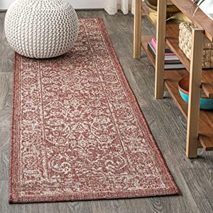 lot 7136 image: Johnathon Y Tela Bohemian Textured Floral Rug