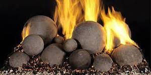 lot 7146 image: Ceramic Fire Balls For IndoorOutdoor Various Sizes
