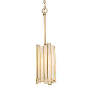 lot 7151 image: Modern Gold 1-Light Copper Cylinder
