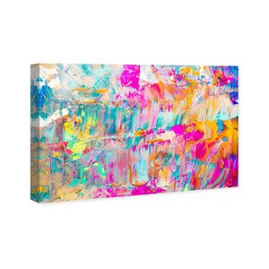 lot 7163 image: Oliver Gal Sunshine Days Abstract Wall Art 15x10inches
