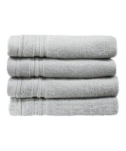lot 7172 image: Haute Monde Bath Towel 4pcs, Pebble Gray