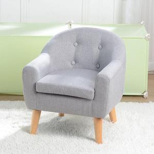 lot 7269 image: 19x8 Kids Single Sofa With Sofa Cushion Grey