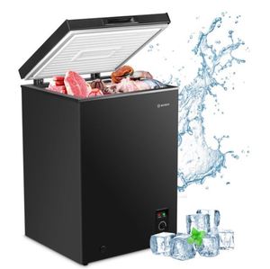 lot 7704 image: MooSoo Chest Freezer Black