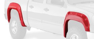 lot 17 image: Bushwacker 40940-02 Black Boss PocketRivet Style Smooth Finish 4-Piece Fender Flare Set for 2007-2013 GMC Sierra 1500  Fits 69.3 in. Bed