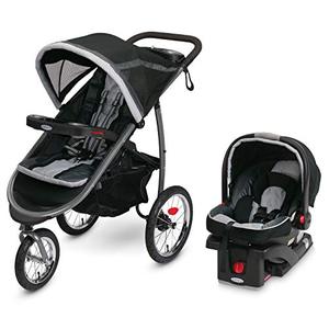 lot 24 image: Graco FastAction Fold Jogger Travel System  Includes the SnugRide 35 Infant Car Seat ONLY