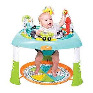 lot 35 image: Infantino 3-in-1 Spin & Stand Entertainer - 360 seat and Activity Table with Simple Store-Away Design, Multi-Colored