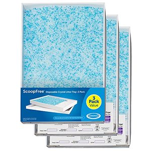 lot 41 image: PetSafe ScoopFree Self-Cleaning Cat Litter Box Tray Refills with Premium Blue Non-Clumping Crystals - 3 Pack