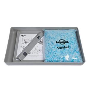 lot 45 image: PetSafe ScoopFree Reusable Tray for Cat Litter Boxes - Includes 4.5 lb of Premium Blue Non Clumping Crystal Litter - Compatible with All PetSafe ScoopFree Automatic Self Cleaning Litter Boxes