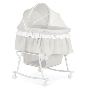 lot 3802 image: Dream On Me Lacy Portable 2 in 1 Bassinet &amp Cradle