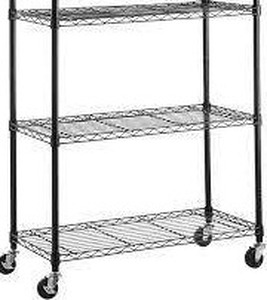 lot 3812 image: AmazonBasics 3 Tier Shelving Unit