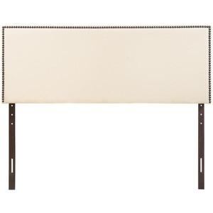 lot 3829 image: Nailhead Trim Mid Rise Upholstered Headboard
