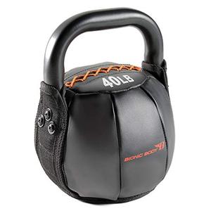lot 29 image: Bionic Body Soft Kettlebell with Handle for Weightlifting, Conditioning, Strength and core Training 40lb BBKB-40