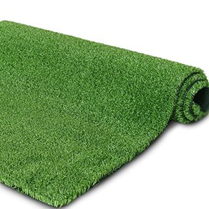 lot 32 image: � Petgrow � 4 FT X 13 FT Synthetic Artificial Grass Turf for Garden Backyard Patio Balcony, Drainage Holes & Rubber Backing,Indoor Outdoor Faux Grass Astro Rug,DIY Decorations for Fence Backdrop