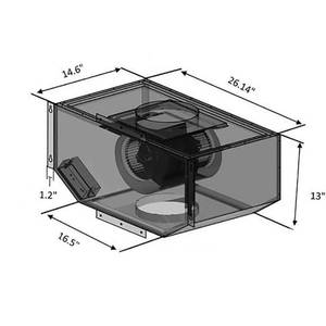 lot 51 image: Single Remote Blower (T85) For Kitchen Hood