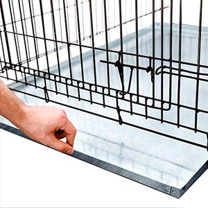 lot 65 image: KOPEKS - Heavy Duty Multipurpose Replacement Metal Tray - Galvanized - Rust & Crack Proof - Several for Pet Crates, Grease Trap and Others (41 x 27 Inches, Metal Tray)