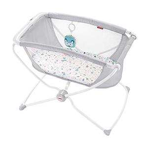 lot 86 image: Fisher-Price Rock with Me Bassinet Ocean Sands