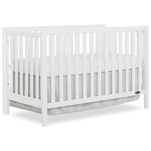 lot 92 image: Dream On Me Ridgefield 5-in-1 Convertible Crib in White, Greenguard Gold Certified