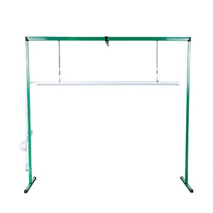 lot 100 image: iPower GLLEDXJMPS4F 36W 4 Feet LED Light Stand Rack for Seed Starting Plant Growing, the Only Isolated Driver Design for Safety Assurance, green