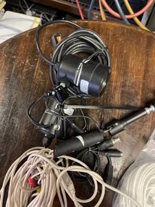 lot 5799 image: Lot of (3) video cameras & Lot of (2) 75 ft. cables
