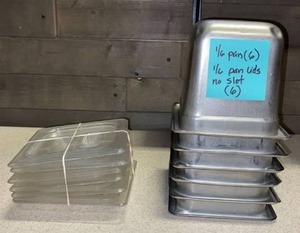 lot 5842 image: lot of 16th Pans & 16th Pan Lids