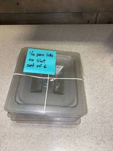 lot 5848 image: lot of (6) 16th Pan Lids