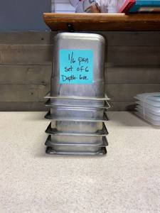 lot 5850 image: lot of (6) 16th Pans