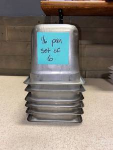 lot 5851 image: lot of (6) 16th Pans