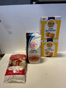lot 5876 image: Misc. a lot of (6) Corn Muffin, Waffle & Cheesecake filling