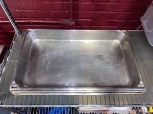 lot 21464 image: Lot Of Five 2 inch Stainless Steel Hotel Pans