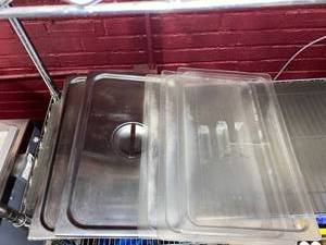 lot 21465 image: Lot Of Five Hotel Pan Lids