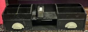 lot 5910 image: A desk organizer with two drawers