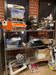 lot 5917 image: 4 ft. Metro shelf on casters