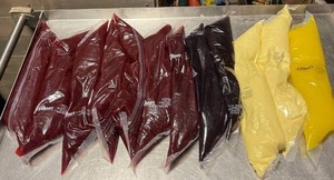 lot 5924 image: lot of (12) 2 # bags of premium pastry fillings