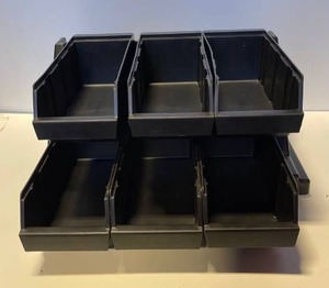 lot 21526 image: Cambro #5412CBP Condiment organizerdisplay with six compartments
