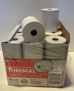 lot 21530 image: Lot of (20) - 3 18thermal paper rolls
