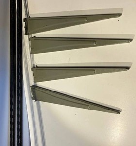lot 21537 image: lot of (2) 6wall supports lot of (4) 16shelf supports