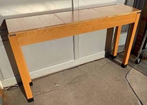 lot 21544 image: Solid wood table ready to be painted or stained