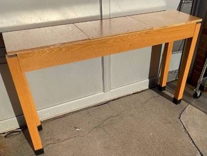 lot 21545 image: Solid wood table ready to be painted or stained