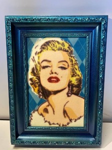 lot 21569 image: Gorgeous hand painted Marilyn Monroe on canvas