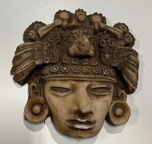 lot 21584 image: Wax casted Primitive wall mask