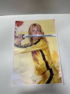 lot 21585 image: Kill Bill Painting signed by the Artist