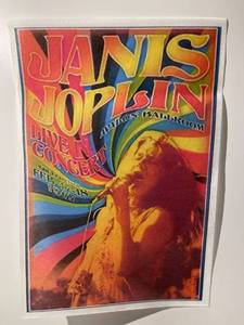 lot 21595 image: Janis Joplin 1967 Avalon ballroom art print