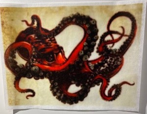 lot 21596 image: Original octopus art print