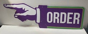 lot 21599 image: 3 foot Order sign (Image only on 1 side)