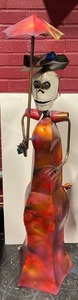 lot 21618 image: 56 Wrought iron and painted metal Day of the dead Sculpture